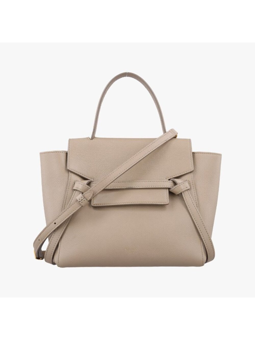 Celine Belt Mini Beige Leather